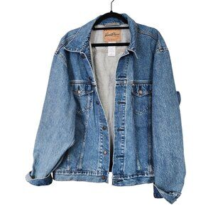 vintage 2005 Levis Signature Trucker Denim Jacket Size XL Blue